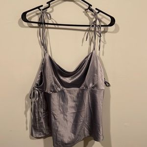 Satin TopShop Tie Strap Top